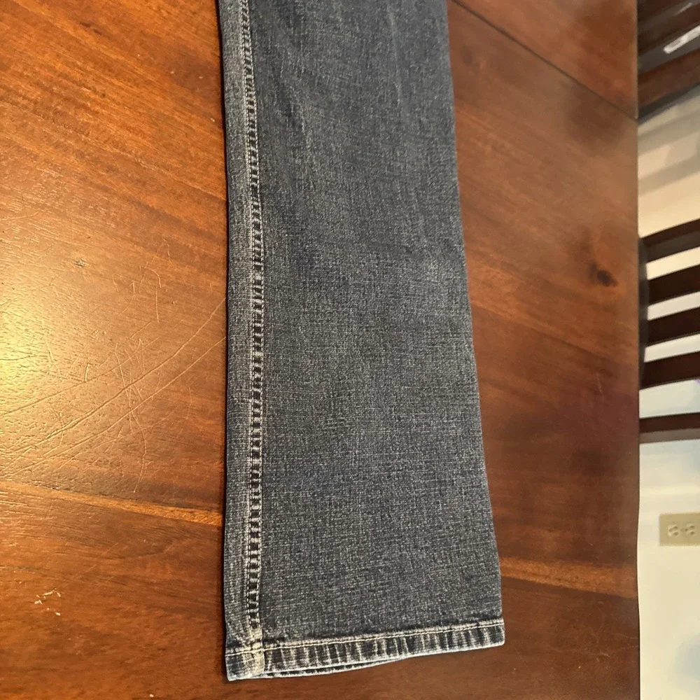 Mossimo‎ Women's Stretch Blue Jeans Size 15 Mid Rise Bootcut Made in Mexico